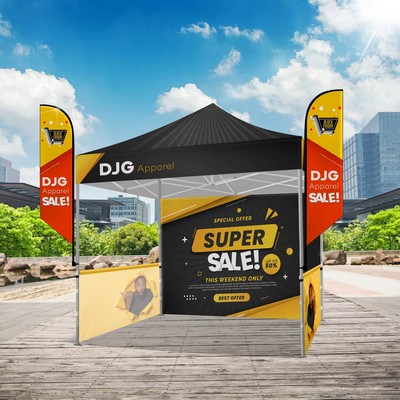 Deluxe 10x10 Premium Tent Kit w/ Banners